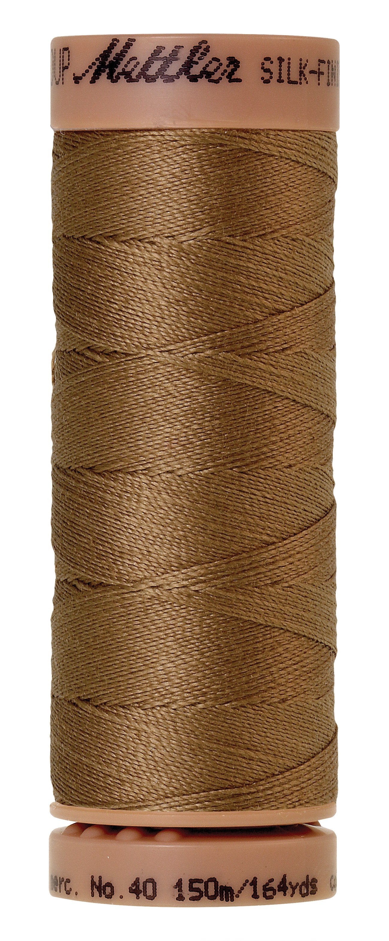 Mettler  Silk-Finish 40wt Solid Cotton Thread 164yd/150M Dark Tan