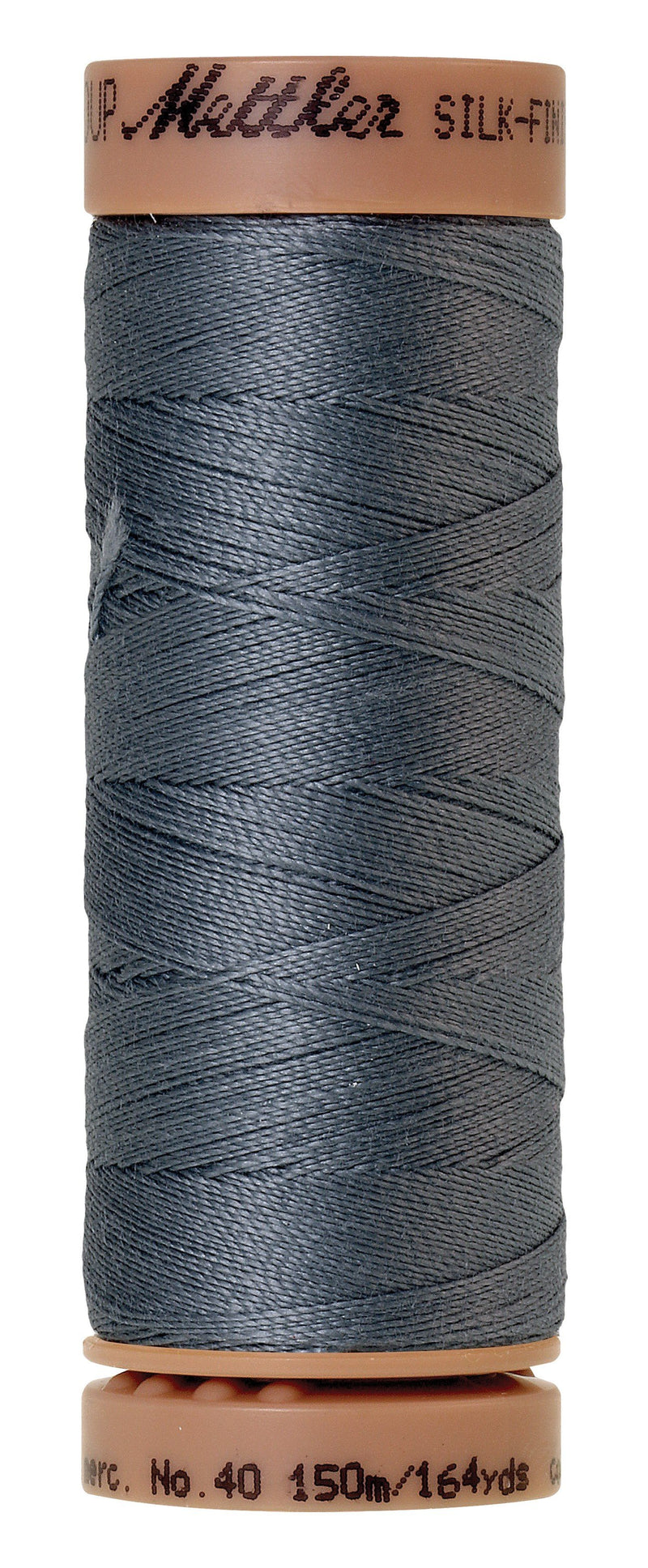 Mettler  Silk-Finish 40wt Solid Cotton Thread 164yd/150M Flint Stone