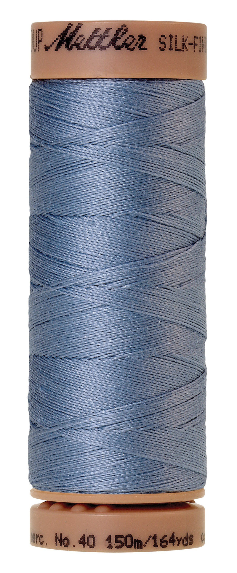 Mettler Silk-Finish 40wt Solid Cotton Thread 164yd/150M Summer Sky