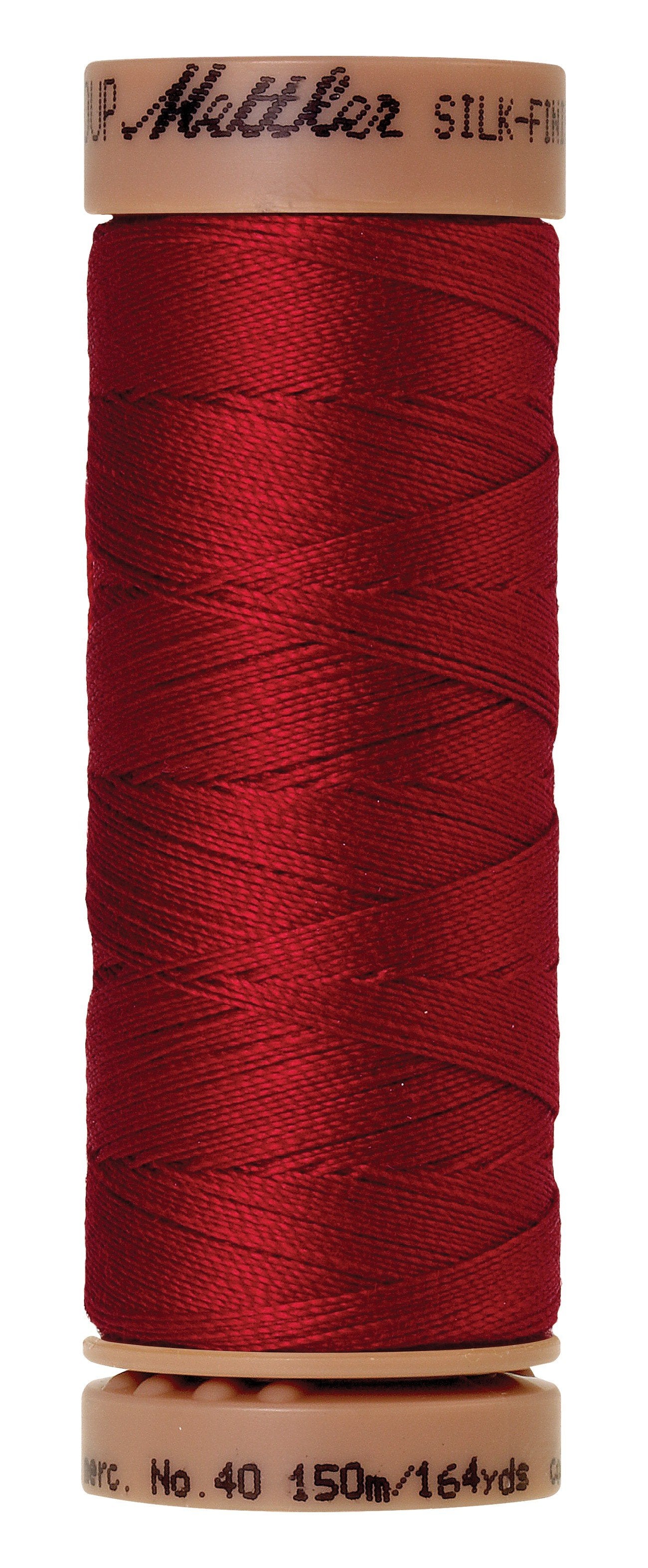 Mettler  Silk-Finish 40wt Solid Cotton Thread 164yd/150M Country Red