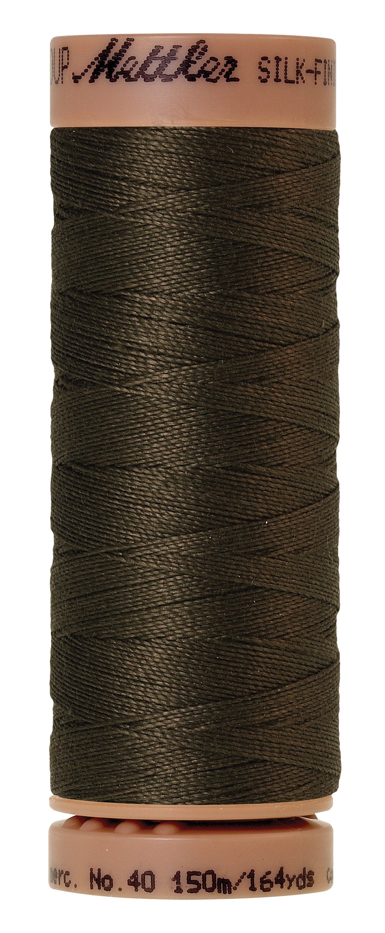 Mettler Silk-Finish 40wt Solid Cotton Thread 164yd/150M Olive