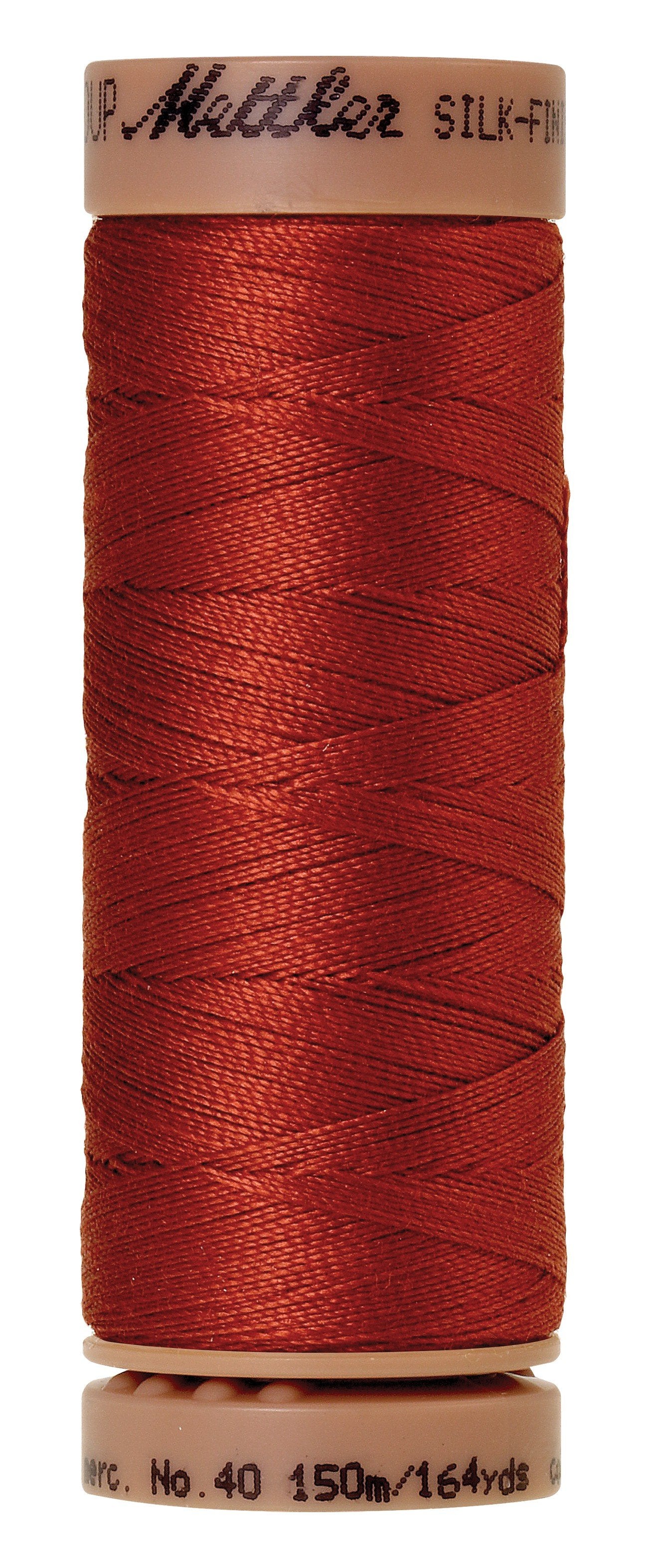 Mettler  Silk-Finish 40wt Solid Cotton Thread 164yd/150M Brick