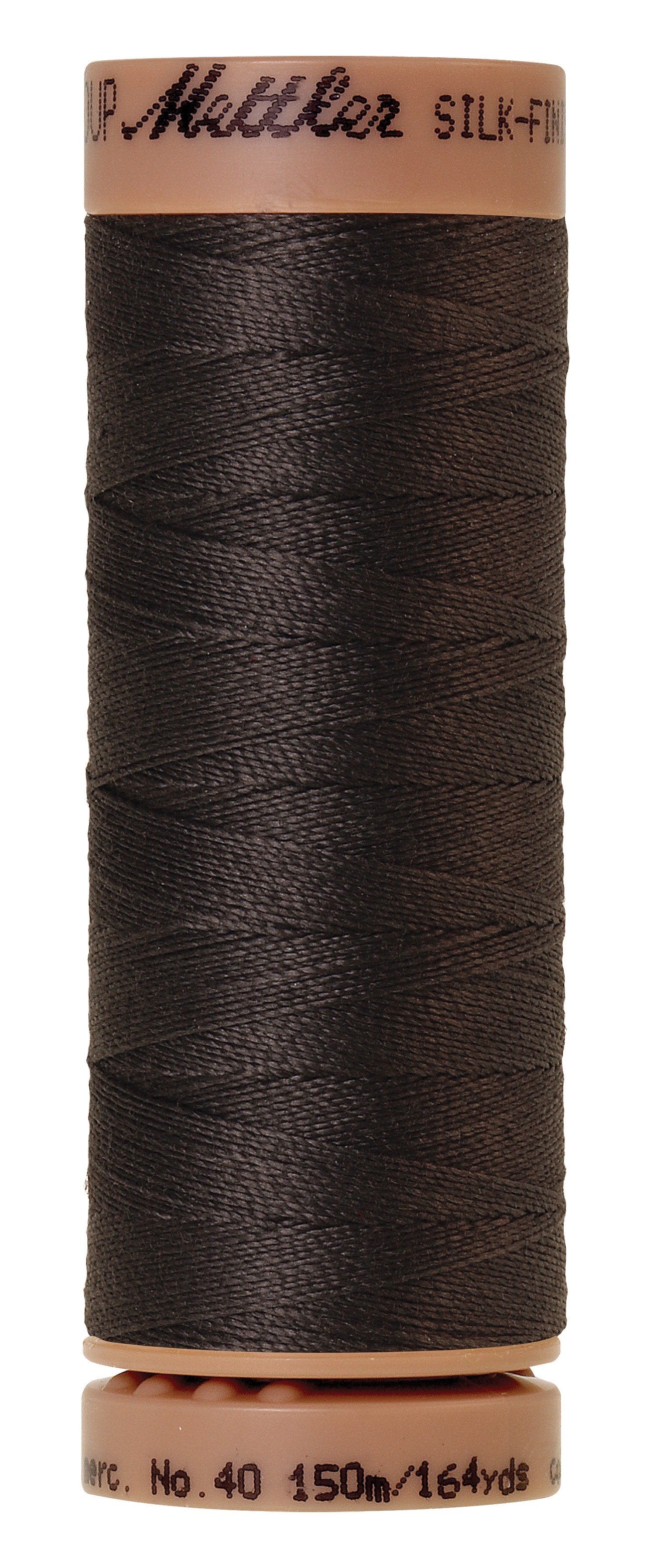 Mettler Silk-Finish 40wt Solid Cotton Thread 164yd/150M Charcoal