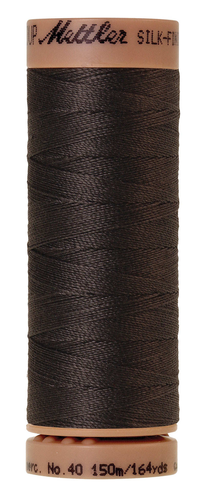 Mettler Silk-Finish 40wt Solid Cotton Thread 164yd/150M Charcoal