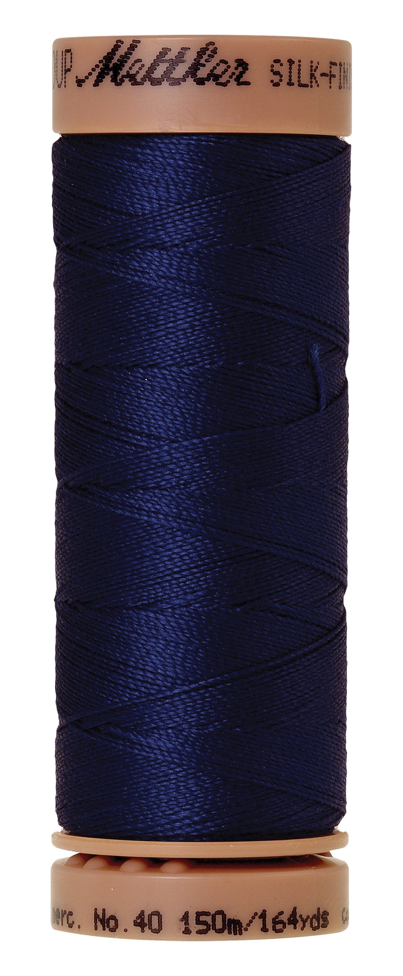 Mettler Silk-Finish 40wt Solid Cotton Thread 164yd/150M Imperial Blue