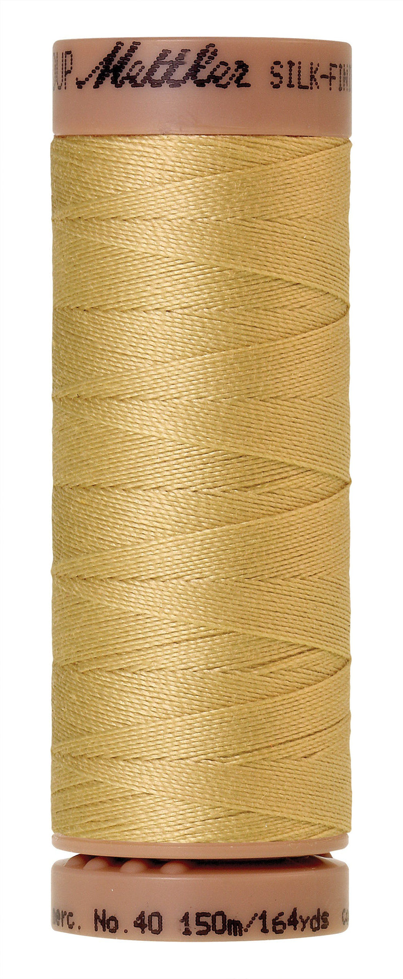 Mettler  Silk-Finish 40wt Solid Cotton Thread 164yd/150M Lemon Frost