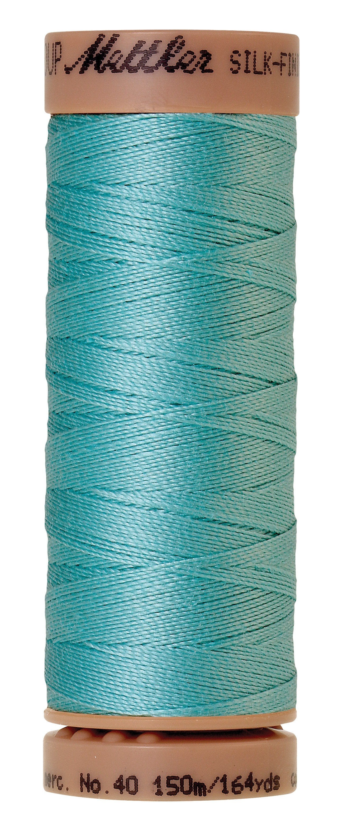 Mettler  Silk-Finish 40wt Solid Cotton Thread 164yd/150M Blue Curacao