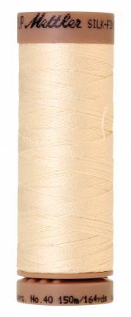 Mettler Silk-Finish 40wt Solid Cotton Thread 164yd/150M Antique White