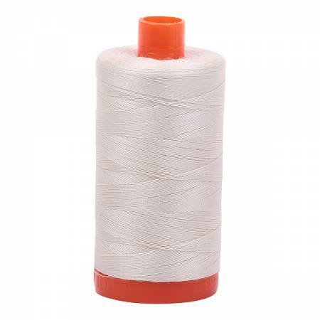 Aurifil Thread #2309 Solid Silver White