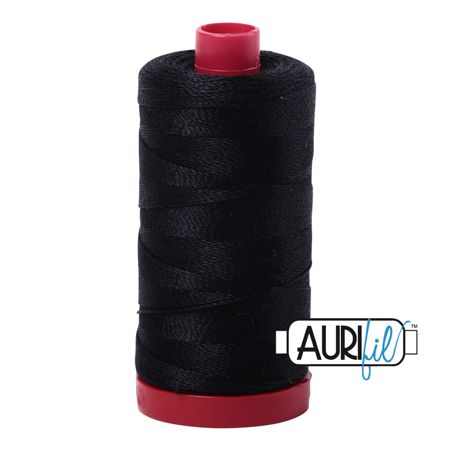 Aurifil Thread #2692 Solid Black