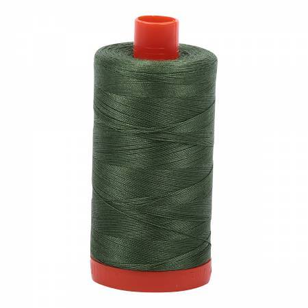 Aurifil Thread #2890 Solid Very Dark Grass Green