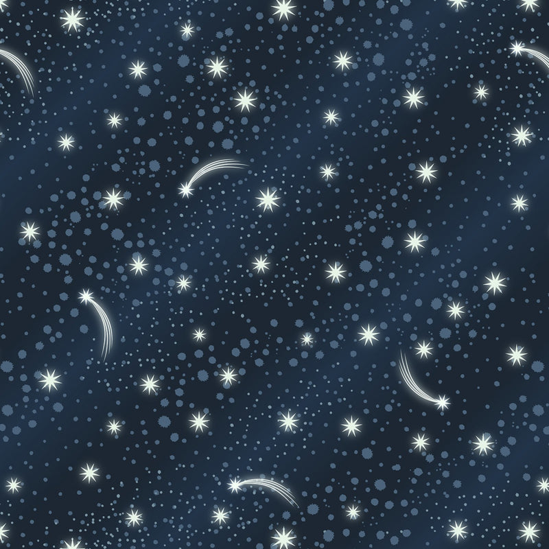 Lewis & Irene - Space Glow - Stars on Midnight Blue