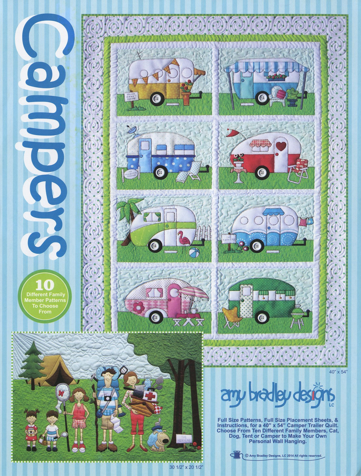 Amy Bradley Campers Quilt Pattern