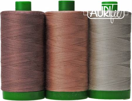 Aurifil Color Builder 40wt 3pc Set Iberian Lynx Mauve