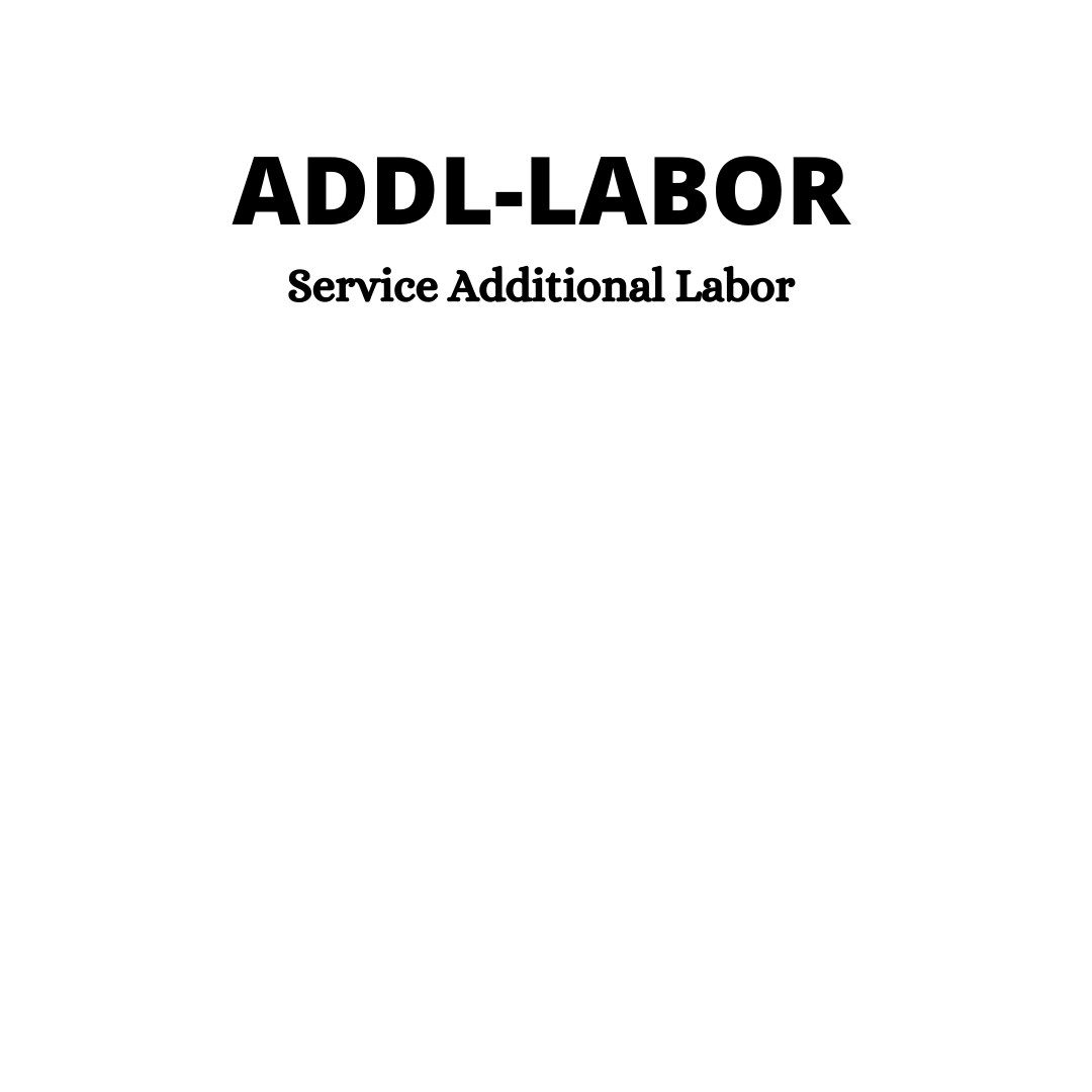 Service - Additional Labor