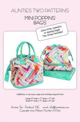 Aunties Two Patterns Mini Poppins Bags