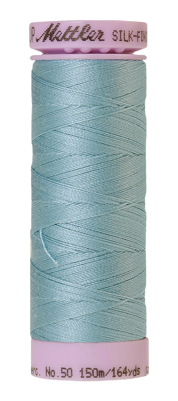 Mettler Silk-finish 50wt Solid Cotton Thread 164yd/150m Rough Sea