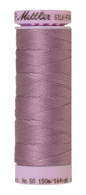Mettler Silk-finish 50wt Solid Cotton Thread 164yd/150m Mallow