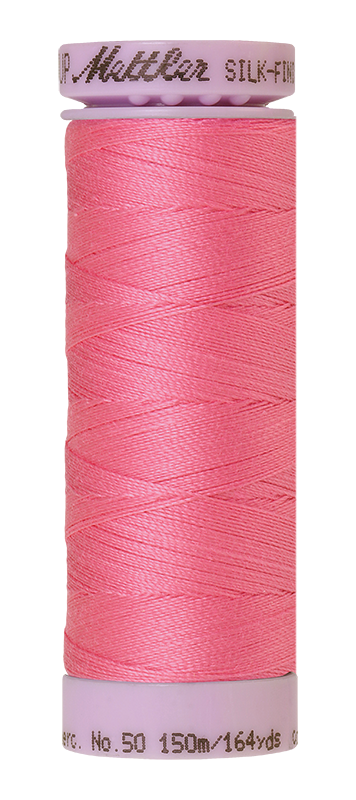 Mettler Silk-finish 50wt Solid Cotton Thread 164yd/150m Roseate