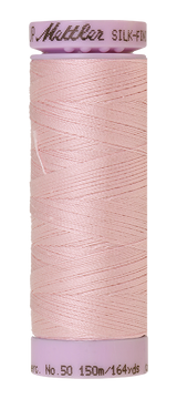 Mettler Silk-finish 50wt Solid Cotton Thread 164yd/150m Parfait Pink