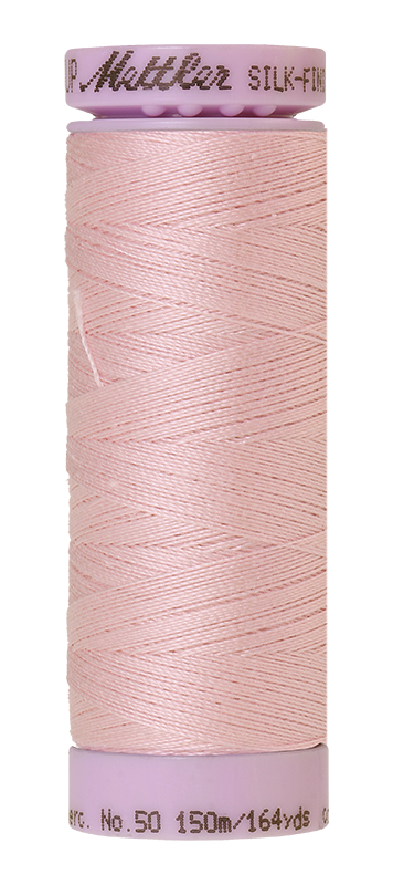 Mettler Silk-finish 50wt Solid Cotton Thread 164yd/150m Parfait Pink