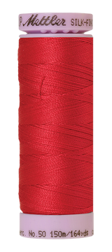 Mettler Silk-finish 50wt Solid Cotton Thread 164yd/150m Poinsettia