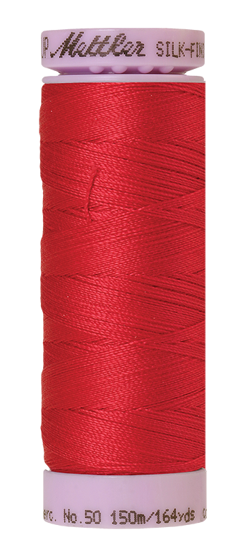 Mettler Silk-finish 50wt Solid Cotton Thread 164yd/150m Poinsettia