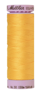 Mettler Silk-finish 50wt Solid Cotton Thread 164yd/150m Summersun