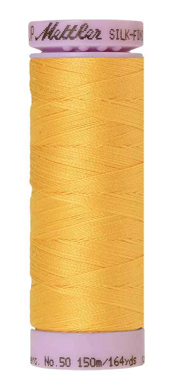 Mettler Silk-finish 50wt Solid Cotton Thread 164yd/150m Summersun