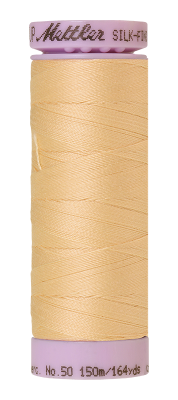 Mettler Silk-finish 50wt Solid Cotton Thread 164yd/150m Cornhusk