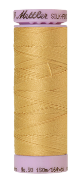 Mettler Silk-finish 50wt Solid Cotton Thread 164yd/150m Parchment