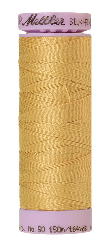 Mettler Silk-finish 50wt Solid Cotton Thread 164yd/150m Parchment