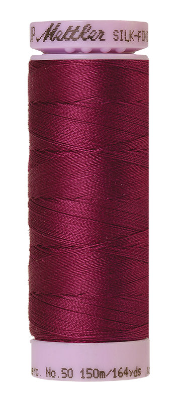 Mettler Silk-finish 50wt Solid Cotton Thread 164yd/150m Sangria