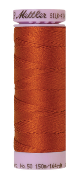 Mettler Silk-finish 50wt Solid Cotton Thread 164yd/150m Copper