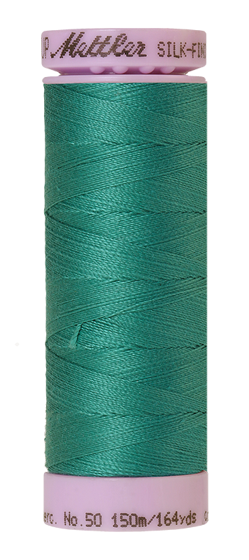 Mettler Silk-finish 50wt Solid Cotton Thread 164yd/150m Green