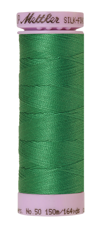 Mettler Silk-finish 50wt Solid Cotton Thread 164yd/150m Kelley