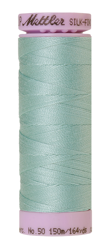 Mettler Silk-finish 50wt Solid Cotton Thread 164yd/150m Island Waters