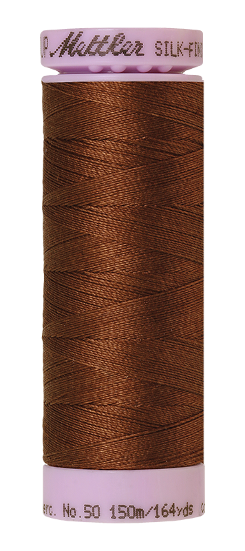 Mettler Silk-finish 50wt Solid Cotton Thread 164yd/150m Redwood