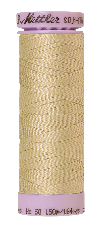 Mettler Silk-finish 50wt Solid Cotton Thread 164yd/150m Ivory