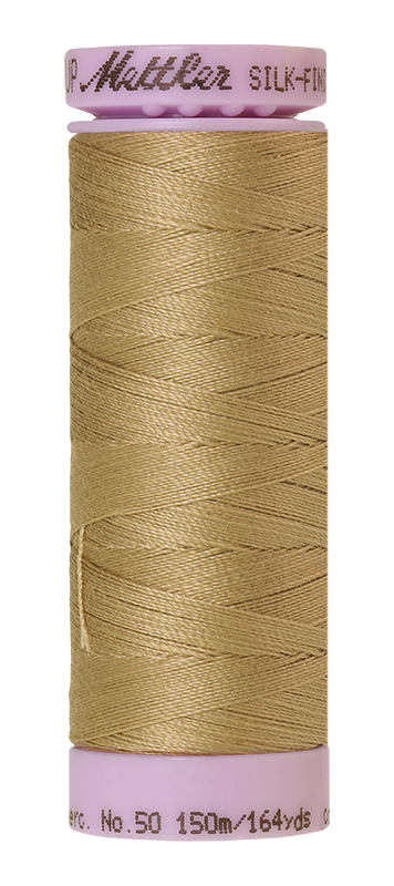 Mettler Silk-finish 50wt Solid Cotton Thread 164yd/150m Dark Rattan