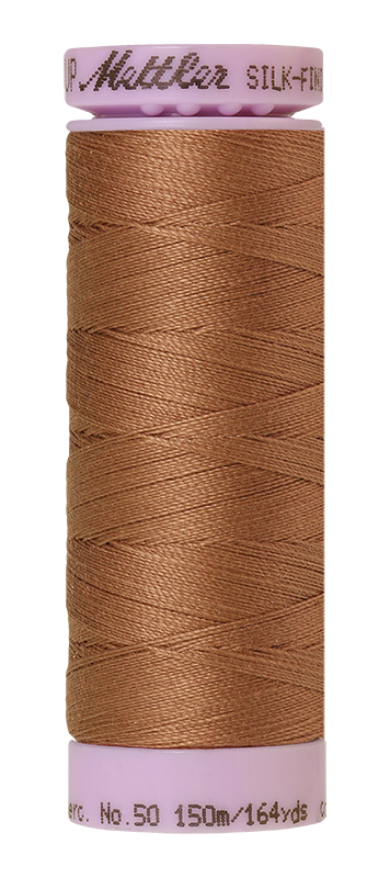 Mettler Silk-finish 50wt Solid Cotton Thread 164yd/150m Walnut