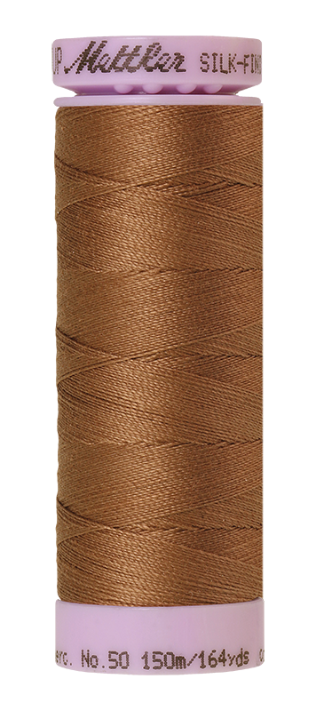 Mettler Silk-finish 50wt Solid Cotton Thread 164yd/150m Hazelnut
