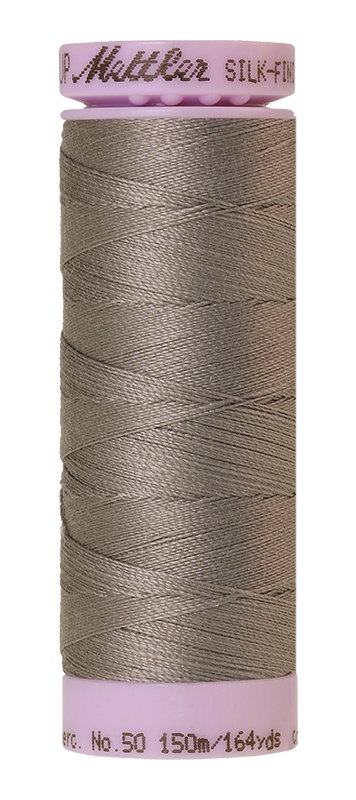 Mettler Silk-finish 50wt Solid Cotton Thread 164yd/150m Rain Cloud