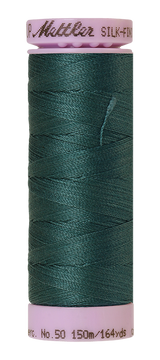 Mettler Silk-finish 50wt Solid Cotton Thread 164yd/150m Shaded Spruce