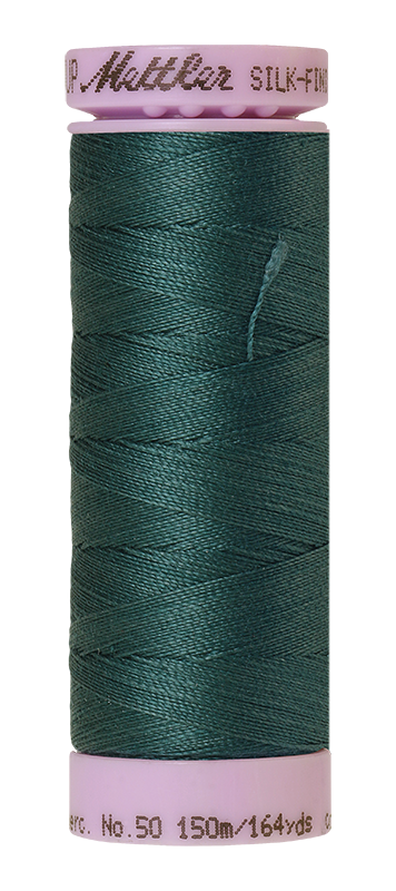 Mettler Silk-finish 50wt Solid Cotton Thread 164yd/150m Shaded Spruce