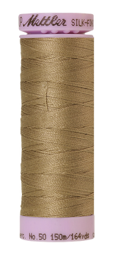 Mettler Silk-finish 50wt Solid Cotton Thread 164yd/150m Dried Clay