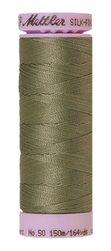 Mettler Silk-finish 50wt Solid Cotton Thread 164yd/150m Sage