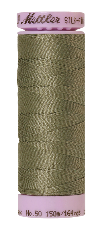Mettler Silk-finish 50wt Solid Cotton Thread 164yd/150m Sage