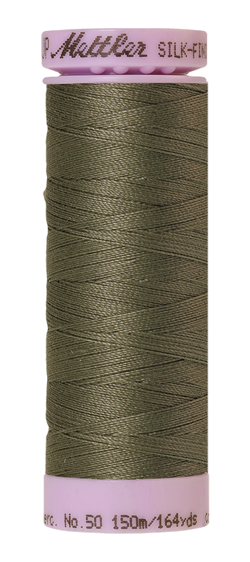 Mettler Silk-finish 50wt Solid Cotton Thread 164yd/150m Olivine