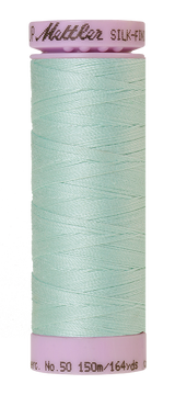 Mettler Silk-finish 50wt Solid Cotton Thread 164yd/150m Mystic Ocean